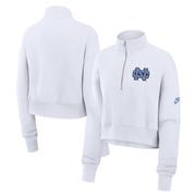 UNC Nike Women's Crop Retro Fleece 1/4 Zip